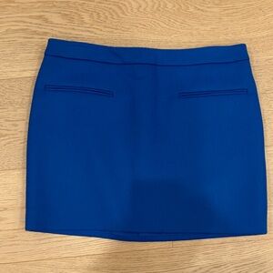 NWT Stella McCartney Blue Wool Mini Skirt $2070 Sz 42